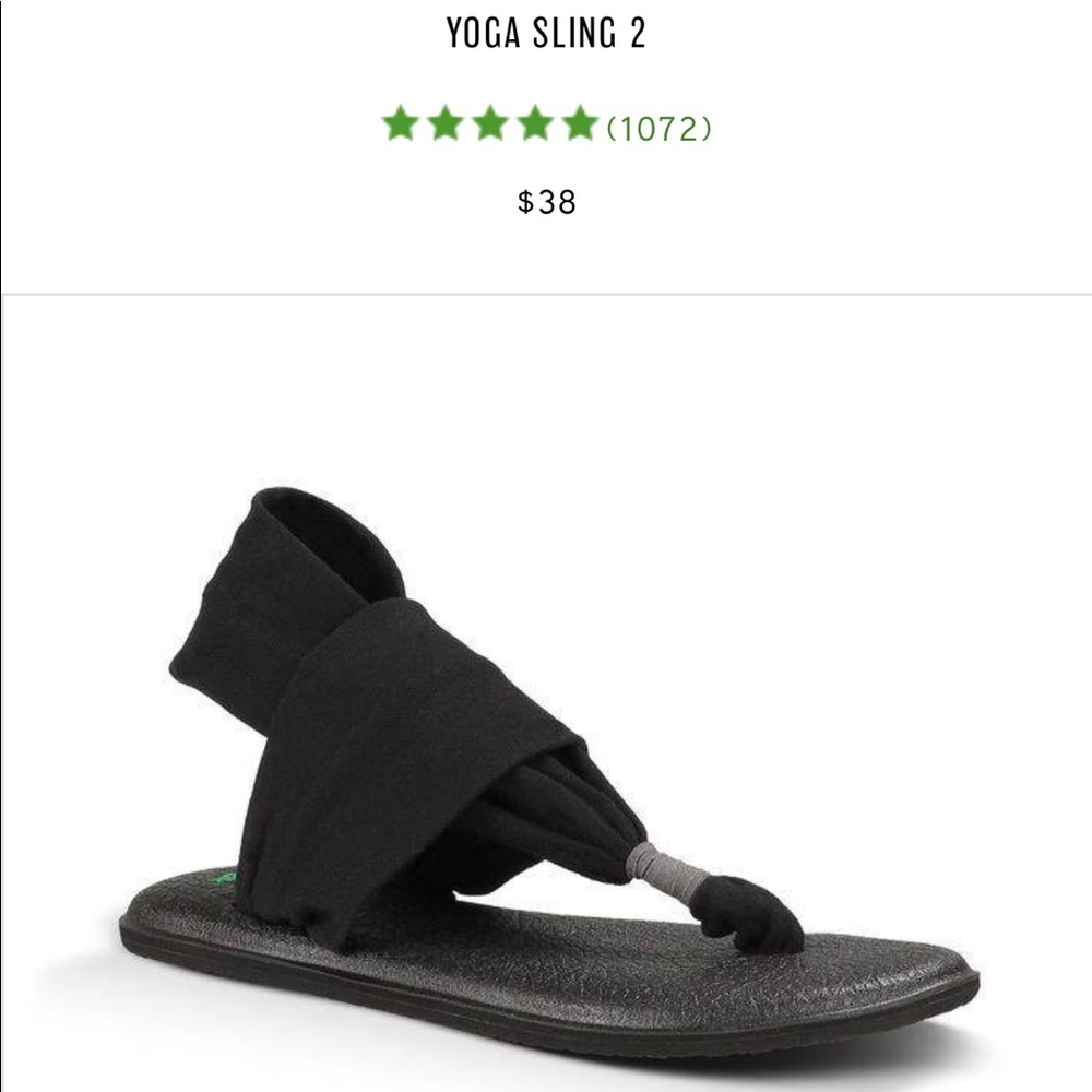 Sanuk Yoga Sling Sandal (10 Black)